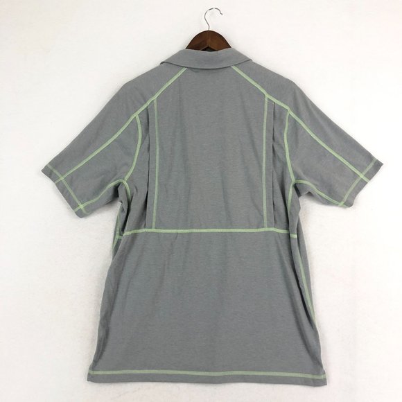 Alaskan Hardgear Duluth Trading Co Men's Size Medium Grey Standard Polo Shirt - Picture 8 of 9